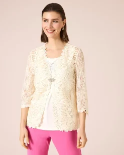 New Twinset mit Verzierung Strickware