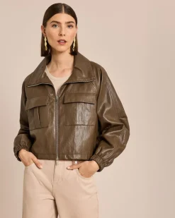Hot Vegane Lederjacke Jacken & Mäntel