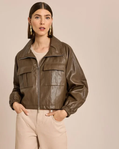 Hot Vegane Lederjacke Jacken & Mäntel