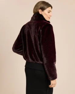 New Webpelzjacke mit strukturiertem Fell Jacken & Mäntel