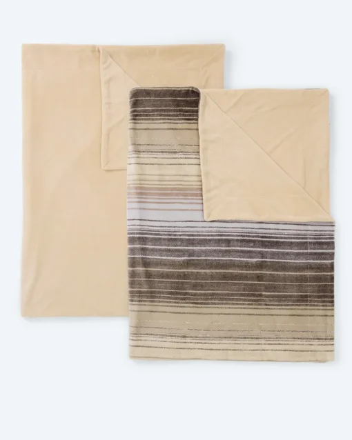 Clearance Wendedecke XXL "Streifen/Uni", 2er-Set Heimtextilien