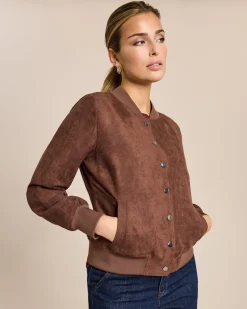 Wendejacke aus Veloursimitat und Satin Jacken & Mäntel