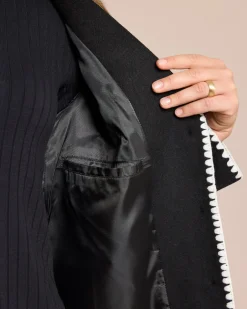 Clearance Wolljacke mit Zierstich Jacken & Mäntel