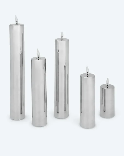 Clearance XXL LED-Kerzen "Shiny", 5tlg. Dekoration