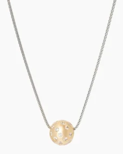 Sale Zopfkette + Brillantanhänger 0,50 ct Halsketten & Colliers