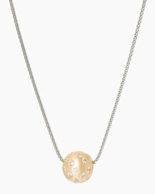 Sale Zopfkette + Brillantanhänger 0,50 ct Halsketten & Colliers