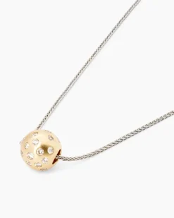 Sale Zopfkette + Brillantanhänger 0,50 ct Halsketten & Colliers