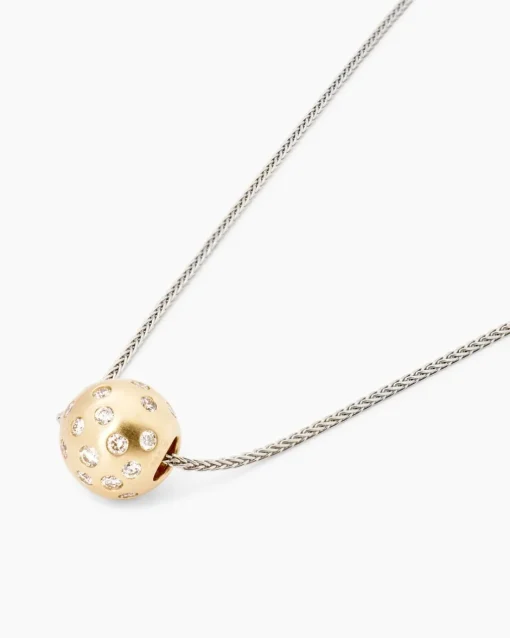 Sale Zopfkette + Brillantanhänger 0,50 ct Halsketten & Colliers