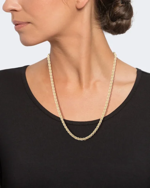 Online Zopfkette aus Silber Halsketten & Colliers
